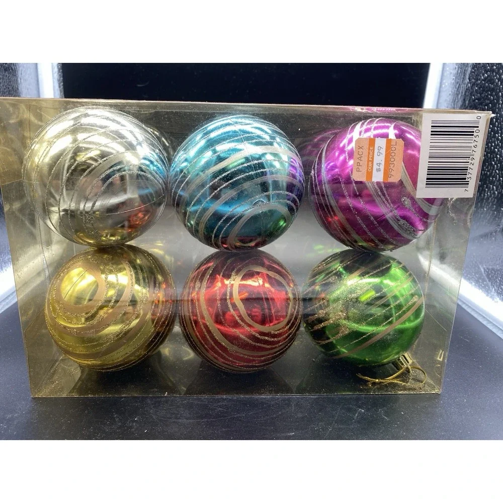 Pack Of Plastic Ball Ornaments‎